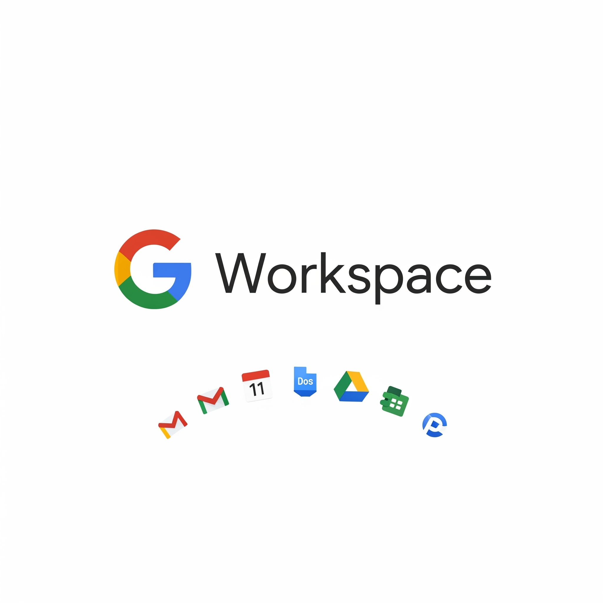 Logo de Google Workspace avec les icônes des applications